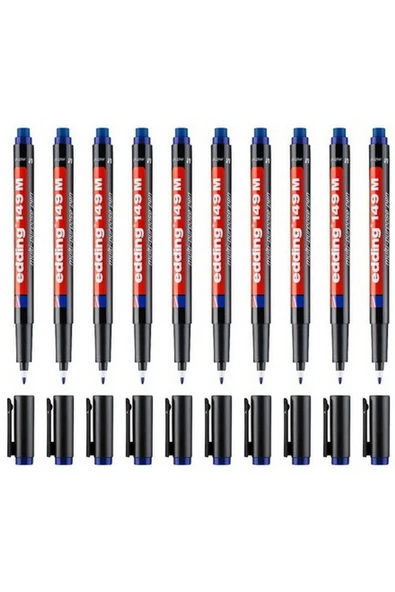 Mavi 149m Asetat Kalem Silgili 10'lu Kutu ürün görseli