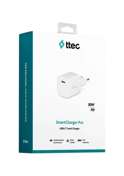 Ttec Smartcharger 30W Pd Usb-C Seyahat Hızlı Şarj Aleti ürün görseli