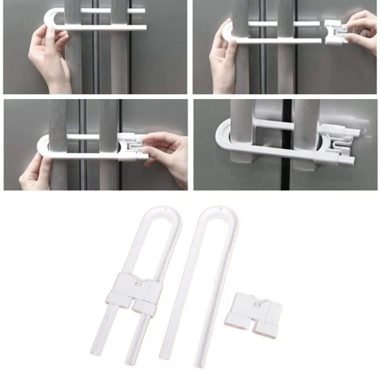 Bebek Çocuk Çekmece ve Dolap Koruma Raylı Güvenlik Sistemi Emniyet Kilidi-Findit - 3