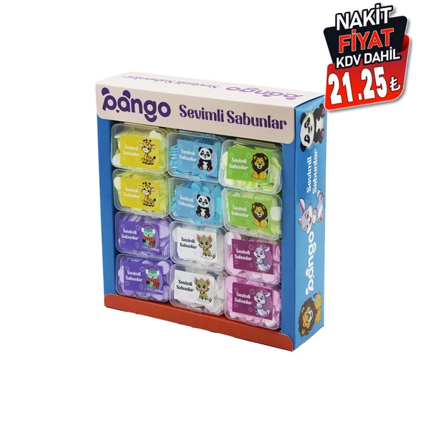 36 KUTU SEVİMLİ SABUNLAR MİNİ=1.2-1.5CM SEYAHAT - PİKNİK - OKULDA 160PCS ± 10 MİX:KALP- YUVARLAK-ÇİÇEK (5224) AZ-5224Gok211002 - 2