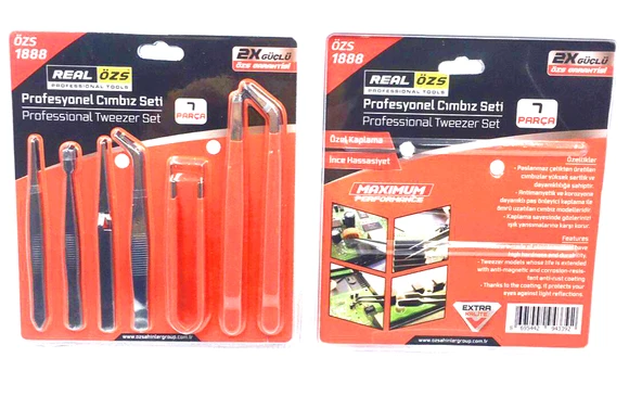 7 PARÇA  PROFESYONEL TEKNİK CIMBIZ SETİ (5224) AZ-52246498290 ürün görseli
