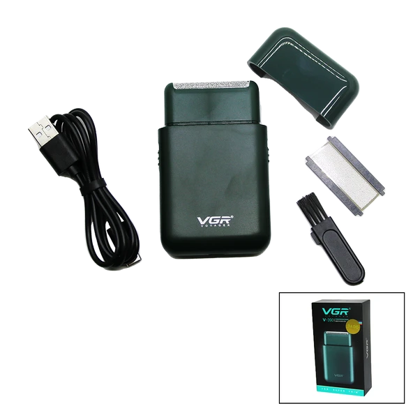 SEYAHAT TİPİ 2IN1 SIFIR SAKAL - ÇİZİM TRAŞ MAKİNESİ USB ŞARJLI V-390-Findit ürün görseli 1