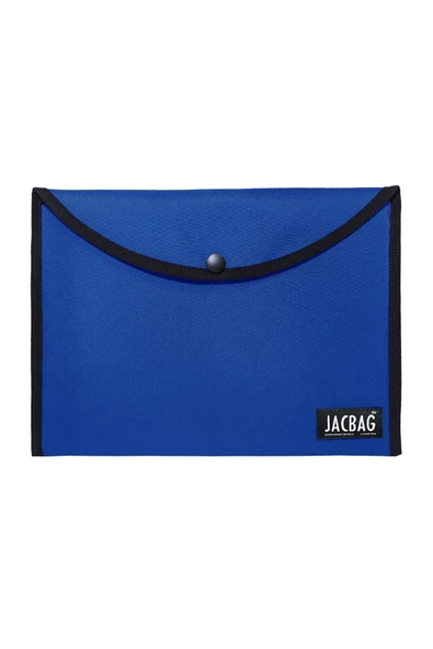 jacbag Çıtçıtlı Dosya Çanta A4 mavi ürün görseli 1
