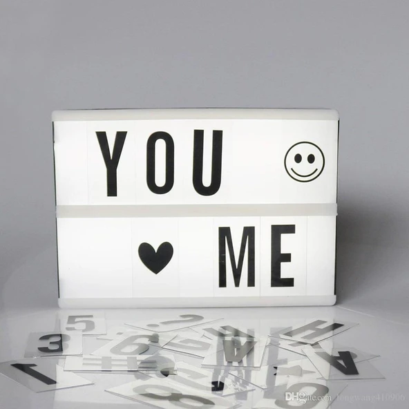 Sinematik Lightbox Dekorasyon Aydınlatma Aksesuarları (A5 Boyut)-Findit - Resim 4