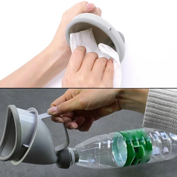 Unisex Taşınabilir Hijjenik Seyahat Tuvalet Aparatı Seyahat Tuvalet Hunisi-Findit - Resim 4