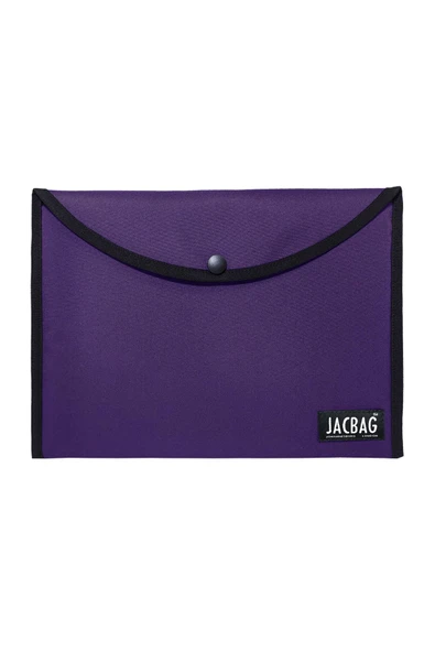 jacbag Çıtçıtlı Dosya Çanta A4 mor ürün görseli 1