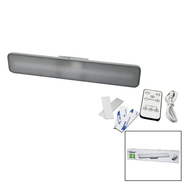 KUMANDALI - ZAMAN - IŞIK GÜCÜ AYARLI METAL ASKILI - USB ŞARJLI LAMBA FENER 20SMD LED-Findit ürün görseli 1