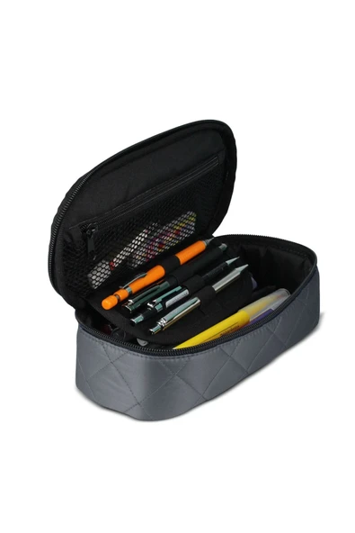 jacbag Oval XL Soft-Oval Tip Büyük Boy Kapitone Kalem Kutusu - Resim 3