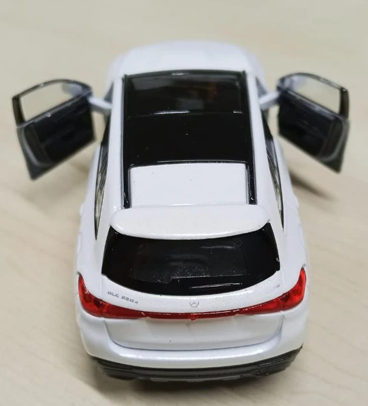 Oyuncak Metal Model Araba 1/36 Çek Bırak Mercedes Benz Glc 220 Beyaz - Resim 2