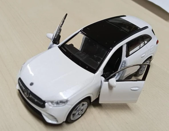 Oyuncak Metal Model Araba 1/36 Çek Bırak Mercedes Benz Glc 220 Beyaz - Resim 4