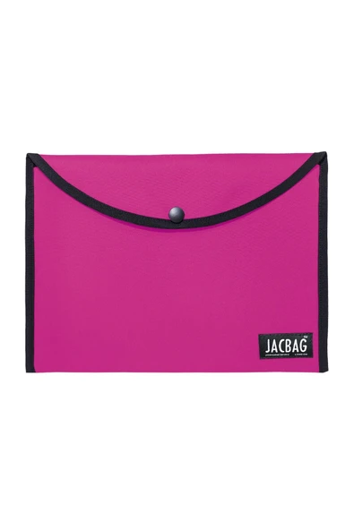jacbag Çıtçıtlı Dosya Çanta A4 pembe ürün görseli 1
