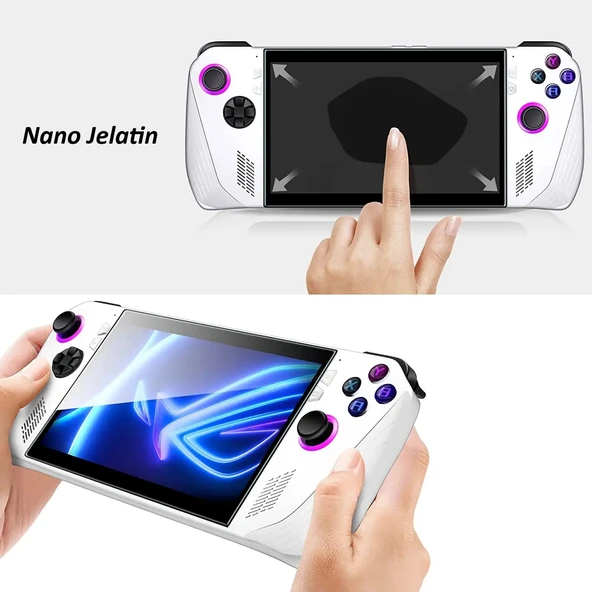 Asus RC73YA-ROG Xbox Ally 2025 Uyumlu Ekran Koruyucusu Nano Jelatin - Resim 2