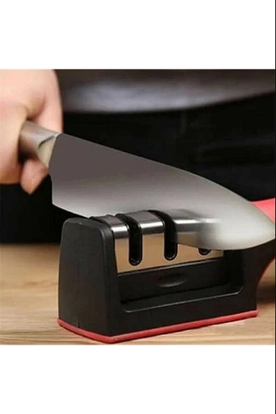 3 Aşamalı Bıçak Makas Bileyici Keskinleştirme Aleti (5224) - Resim 2