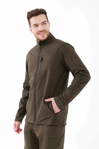 2AS Baxter İnce Softshell Erkek Ceket Haki - 2