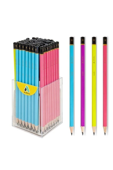 Matte Canlı Renk Kurşun Kalem 72`li Kap ürün görseli 1