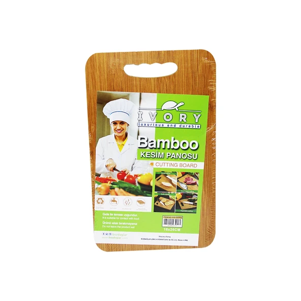 16X26CM BAMBOO AHŞAP BAMBU KESİM PANOSU-Findit ürün görseli 1