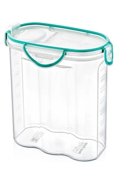 Kilitli Kapaklı Contalı Hava,Su Sıvı Geçirmez 2,4 Litre Erzak Saklama Kabı-SA590-Findit - Resim 5