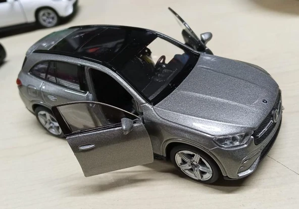 Oyuncak Metal Model Araba 1/36 Çek Bırak Mercedes Benz Glc 220 Gri - 2