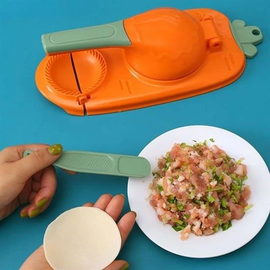 Havuç Tasarımlı Şık  Pratik  Börek Mantı Hamuru Presleme  Börek Yapma Kalıbı-Findit