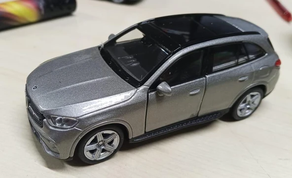 Oyuncak Metal Model Araba 1/36 Çek Bırak Mercedes Benz Glc 220 Gri - 5