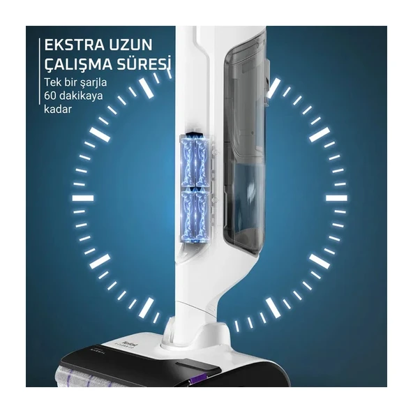 Tefal X-Clean 10 Sert Zemin Temizleyici Süpürge 2211401372 - Resim 5