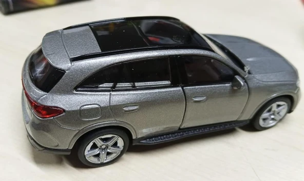 Oyuncak Metal Model Araba 1/36 Çek Bırak Mercedes Benz Glc 220 Gri - 3