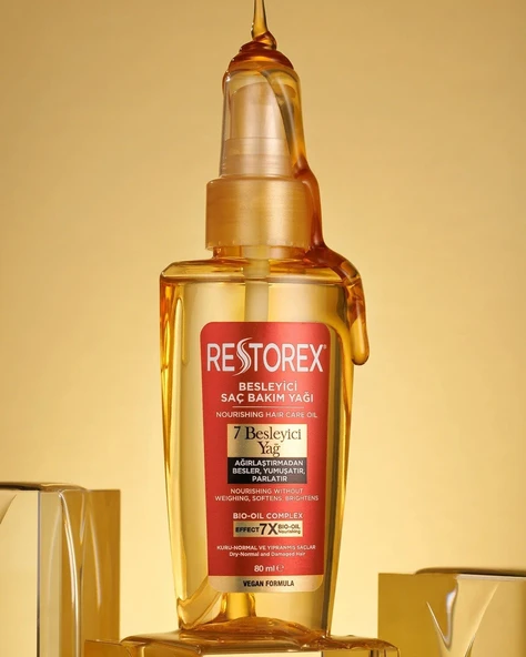 Restorex 7 Besleyici Saç Bakım Yağı 80 ml - 2