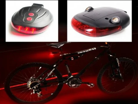 Lazer Güvenlik Şeritli Bisiklet Stop Lambası-Findit - Resim 4