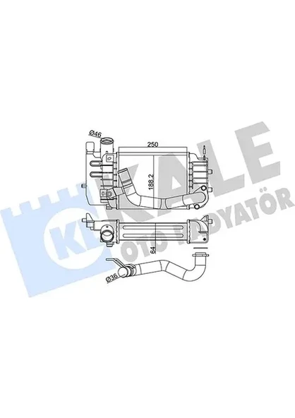 Toyota Radyator Turbo Yarıs 06> - Orjınal 179000n030 ürün görseli
