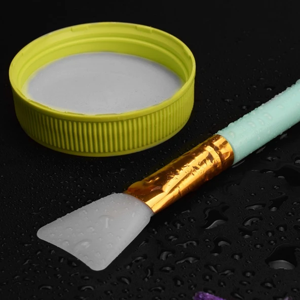 2li Silikon Temizlemesi Kolay Kullanılabilen Yüz Cilt Bakımı Maske Ve Krem Spatulası-Findit - 2