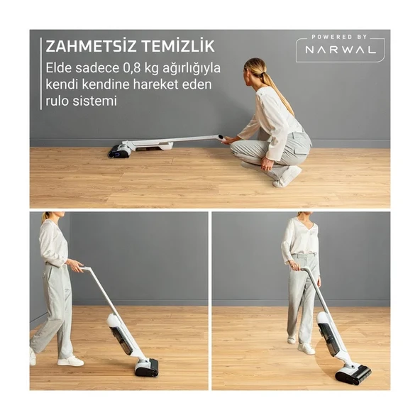Tefal X-Clean 10 Sert Zemin Temizleyici Süpürge 2211401372 - Resim 4