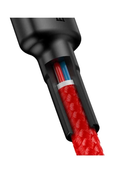 Baseus Cafule Type-C PD2.0 60W Flash Şarj Kablo 20V 3A 2M-Siyah - Resim 3