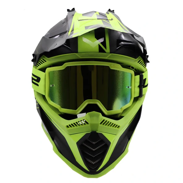 LS2 CHARGER GOGGLES MOTOKROS GÖZLÜK (IRIDIUM CAMLI) - 3