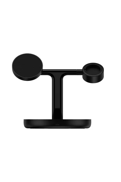 Baseus Swan 3 In 1 Wireless Magnetic Bracket 20w Kablosuz Hızlı Şarj Cihazı Universal Version - Resim 2