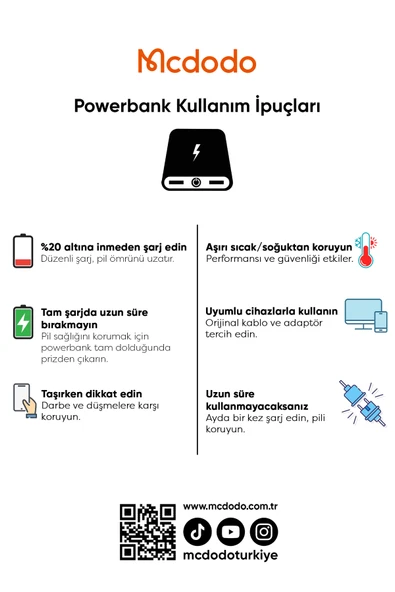 Mcdodo Mc-5930 30w Manyetik Wireless 10000 Mah Powerbank Beyaz - Resim 6