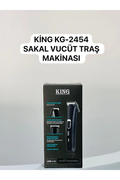 powerdex kg-2454 Ayarlanabilir Kademeli Şarjlı Saç Sakal Traş Makinesi ürün görseli 1