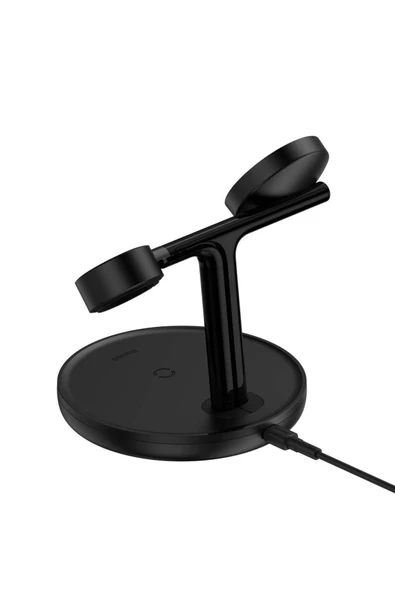 Baseus Swan 3 In 1 Wireless Magnetic Bracket 20w Kablosuz Hızlı Şarj Cihazı Universal Version - Resim 4