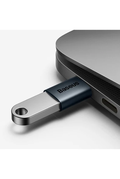 Baseus To Usb 3.1 Dönüştürücü Adaptör Mini Otg Ingenuity Series Mavi - 5