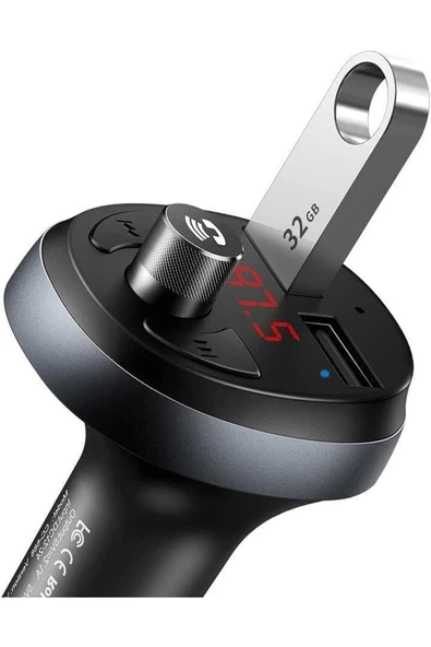 Mcdodo Cc-6880 Çift Usb Fm Transmitter Bluetooth Araç Şarj Cihazı Cc-6880 - Resim 2