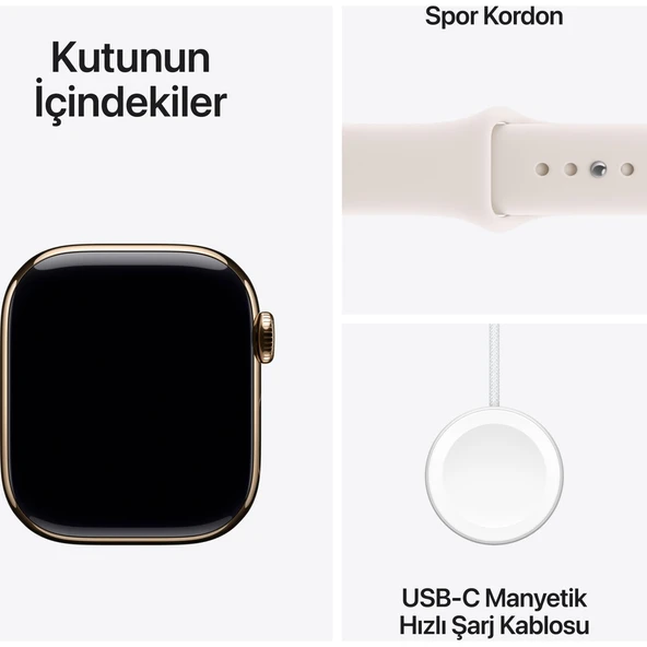 Apple Watch Series 11 Gps, 42 mm Roze altın Rengi Alüminyum kasa ve Bulut pembesi Spor kordon - s/m - 8