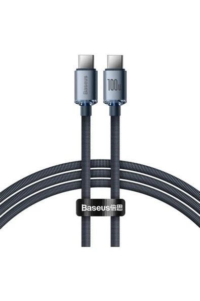 Baseus Crystal Shine Serisi 100w 200cm Type C To Type C Hızlı Şarj Data Kablosu - Resim 2