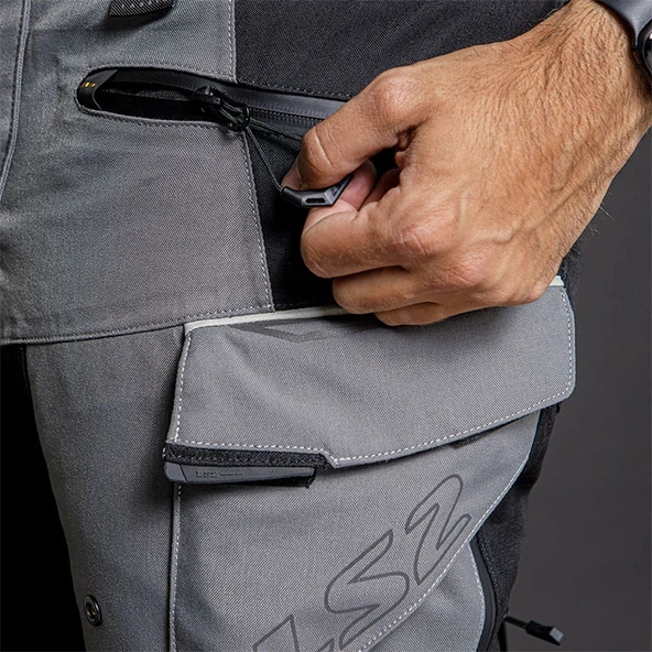 LS2 APOLLO PANTOLON SİYAH-GRİ - 3