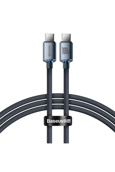 Baseus Crystal Shine 100w Type-c To Type-c Hızlı Şarj Kablo 2 Mt ürün görseli 1