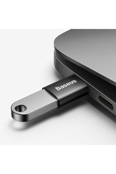 Baseus Type-c To Usb 3.1 Dönüştürücü Adaptör Mini Otg Ingenuity Series Siyah - Resim 5