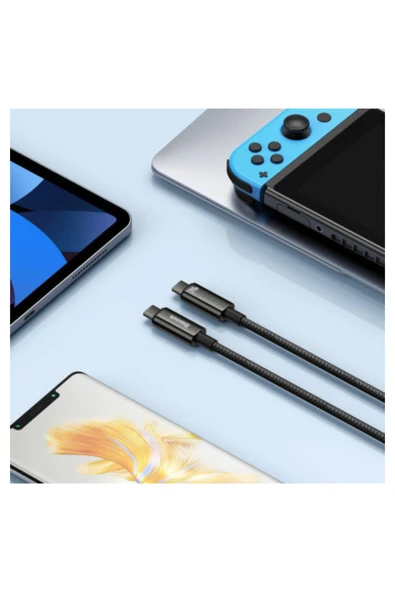 Baseus Tungsten Gold 240W Type-C toType-C 2m Hızlı Şarj & Veri Kablosu - Resim 6