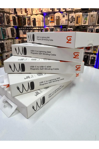 Mcdodo CA-2000 60W USB-C TO USB-C MANYETİK SARILABİLİR KABLO - 1.2 M SİYAH - Resim 2