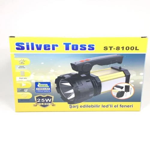 25w Şarj Edilebilir Ledli El Feneri Usb Çıkışlı-Findit - Resim 3