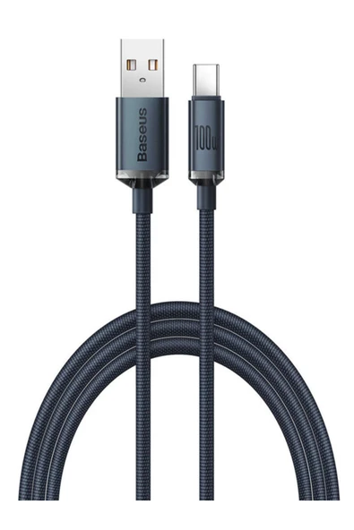 Baseus Baseus Crystal Shine 100w Usb To Type-c Hızlı Şarj Kablo 1.2 Mt ürün görseli 1