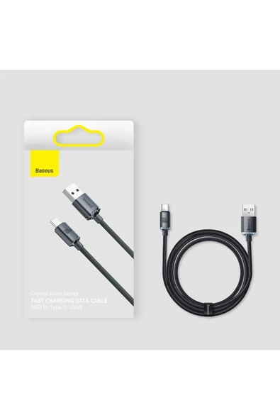 Baseus Crystal Shine 100w Usb To Type-c Hızlı Şarj Kablo 1.2 Mt - Resim 8