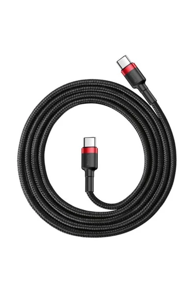 Baseus Cafule Hızlı Şarj Kablosu Type-c To Type-c 3a 2 Metre Siyah Gri 60w Hızlı Şarj ürün görseli 1